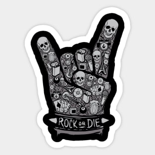 Rock or Die Sticker